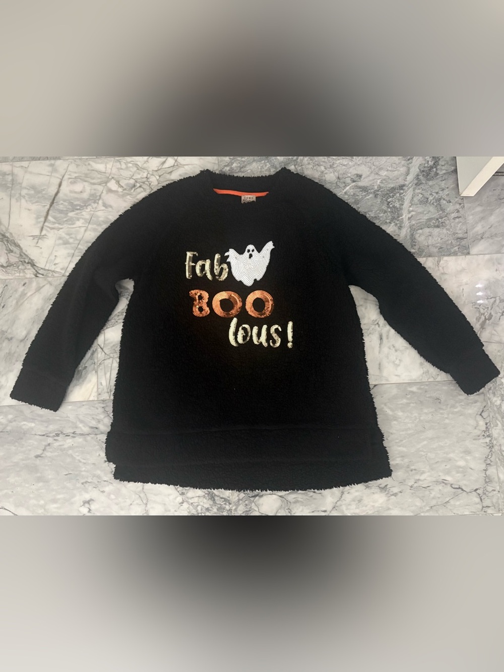 Black 'Fab-BOO-lous!' Halloween Pullover